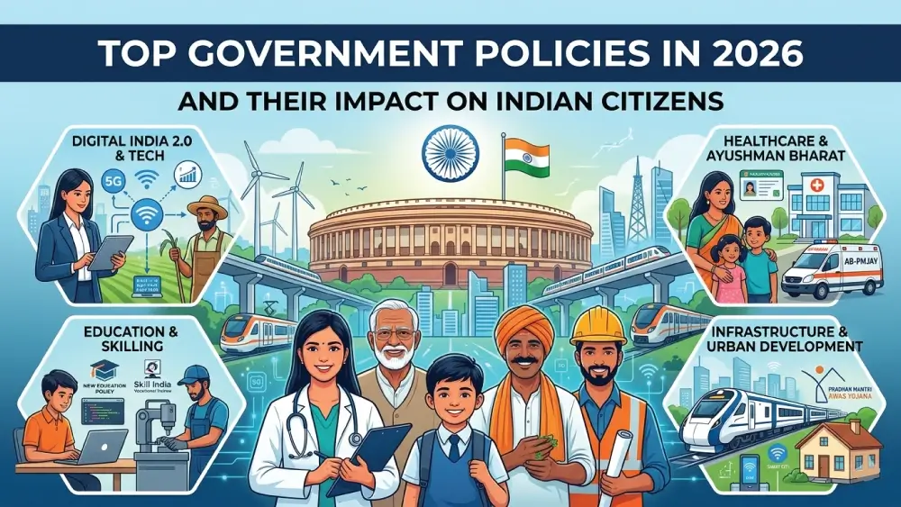 You are currently viewing Top Government Policies in 2026 and Their Impact on Indian Citizens